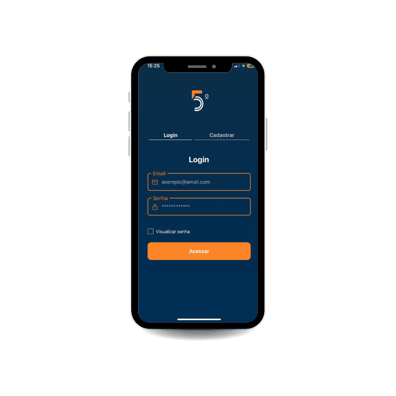 Mockup de aplicativo personalizado